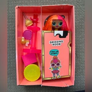 Gently used L.O.L. Surprise! Neonlicious Doll with Vibrant Orange and Pink Hair